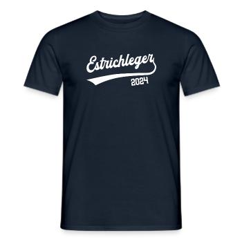 Estrichleger 2024 Ausbildung Prüfung Bodenleger - Männer T-Shirt - Navy - Vorne - AI Model Male 178 light (178cm)