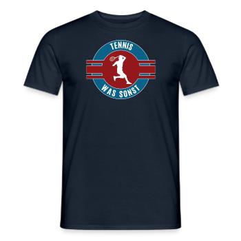 Tennis Tennisspieler Tennisfan Tennisspiel - Männer T-Shirt - Navy - Vorne - AI Model Male 178 light (178cm)