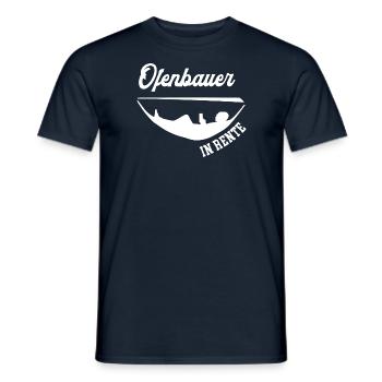 Ofenbauer Rente Rentner Ofenbau Ruhestand Handwerk - Männer T-Shirt - Navy - Vorne - AI Model Male 178 light (178cm)