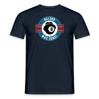 Billard Was Sonst Billardspieler Team Mannschaft - Männer T-Shirt - Navy - Vorne - AI Model Male 178 light (178cm)