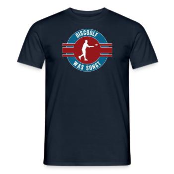 Discgolf Was Sonst Discgolfer Frisbee Spieler - Männer T-Shirt - Navy - Vorne - AI Model Male 178 light (178cm)