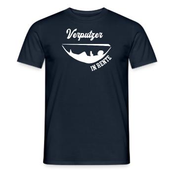 Verputzer Rente Rentner Verputzerei Ruhestand - Männer T-Shirt - Navy - Vorne - AI Model Male 178 light (178cm)