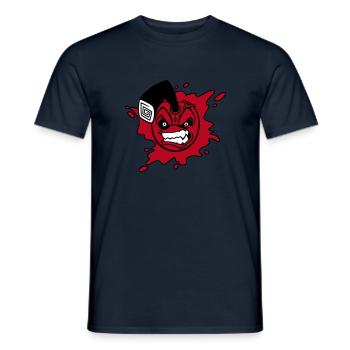 Angry cherry - Männer T-Shirt - Navy - Vorne - AI Model Male 178 light (178cm)