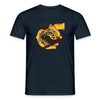 TURBO CHARGER - CAMO / CAMOUFLAGE - Men's T-Shirt - navy - Front - AI Model Male 178 light (178cm)