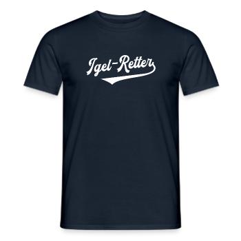 Igel Retter Stacheltier Stacheligel Waldtier Tier - Männer T-Shirt - Navy - Vorne - AI Model Male 178 light (178cm)