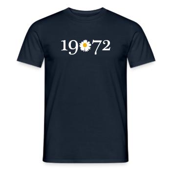 Marguerite of the Year 1972 - Men's T-Shirt - navy - Front - AI Model Male 178 light (178cm)