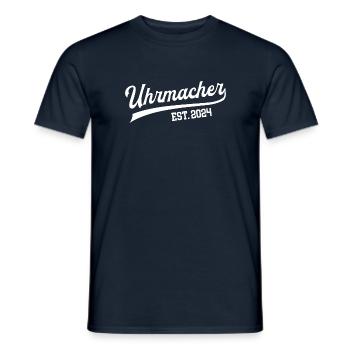 Uhrmacher 2024 Ausbildung Prüfung Juwelier Azubi - Männer T-Shirt - Navy - Vorne - AI Model Male 178 light (178cm)