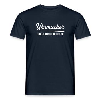 Uhrmacher Endlich Eigener Chef Uhrmacherei Meister - Männer T-Shirt - Navy - Vorne - AI Model Male 178 light (178cm)