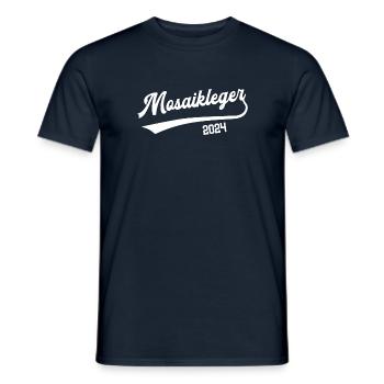 Mosaikleger 2024 Ausbildung Prüfung Fliesenleger - Männer T-Shirt - Navy - Vorne - AI Model Male 178 light (178cm)
