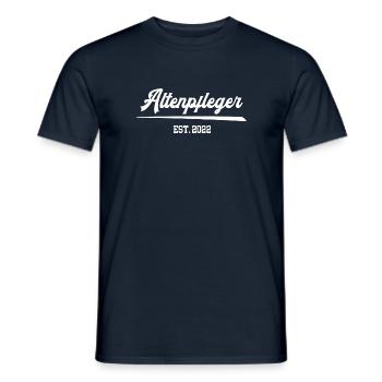 Altenpfleger 2022 Pfleger Pflege Beruf Altenpflege - Männer T-Shirt - Navy - Vorne - AI Model Male 178 light (178cm)