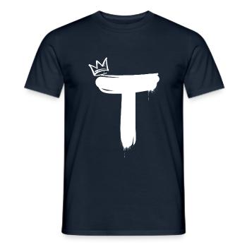 T - Men's T-Shirt - navy - Front - AI Model Male 178 light (178cm)