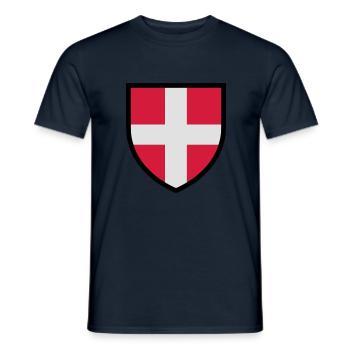 Blason Savoie (T3) - T-shirt homme - marine - Devant - AI Model Male 178 light (178cm)