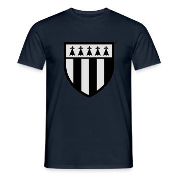 Blason Rennes (T) - T-shirt homme - marine - Devant - AI Model Male 178 light (178cm)