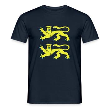 Normandie / Normand / Normande / France - Männer T-Shirt - Navy - Vorne - AI Model Male 178 light (178cm)