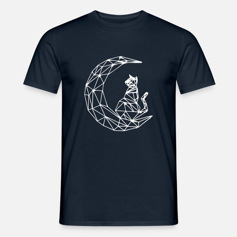 Cat Katze - Männer T-Shirt - Navy