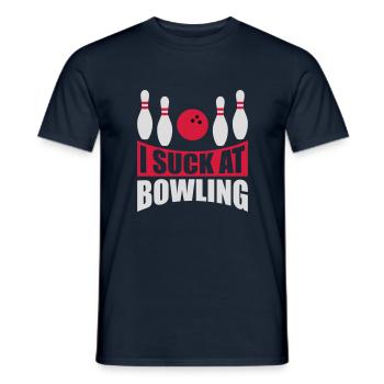 Je suis nul au bowling - T-shirt homme - marine - Devant - AI Model Male 178 light (178cm)