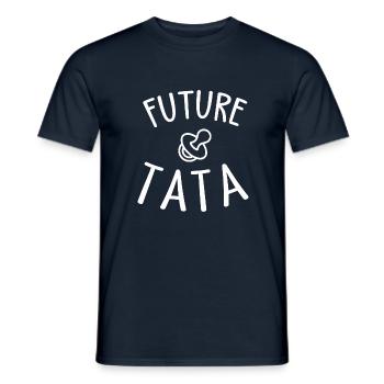 future tata / je vais être tata - T-shirt homme - marine - Devant - AI Model Male 178 light (178cm)