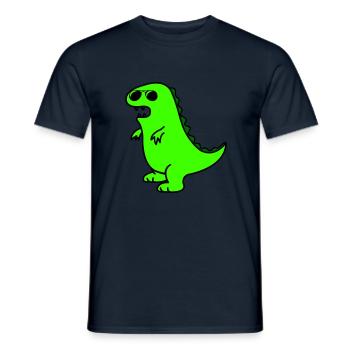cool dino - Männer T-Shirt - Navy - Vorne - AI Model Male 178 light (178cm)