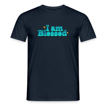 Positive Selbstliebe-Affirmationen - Männer T-Shirt - Navy - Vorne - AI Model Male 178 light (178cm)