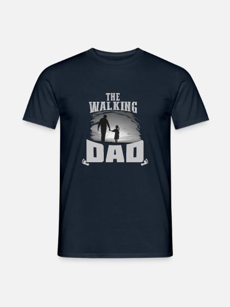 Walking dad shirt2 - Men's T-Shirt - navy