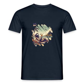 Chill Bro - Relax T - Men's T-Shirt - navy - Front - AI Model Male 178 light (178cm)