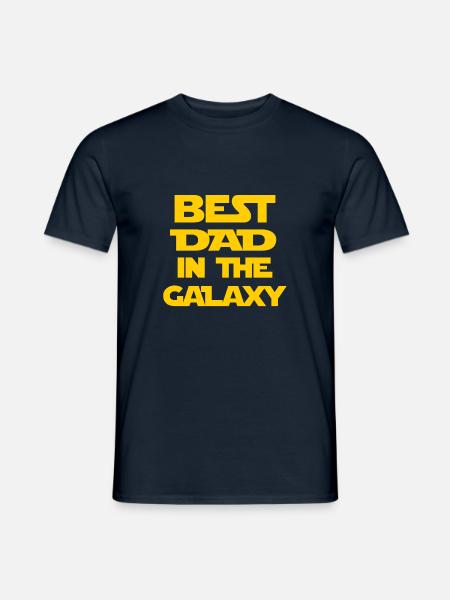 Bester Vater der Galaxie - Männer T-Shirt - Navy