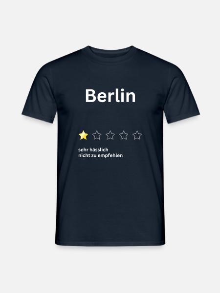 Berlin 1star - Männer T-Shirt - Navy