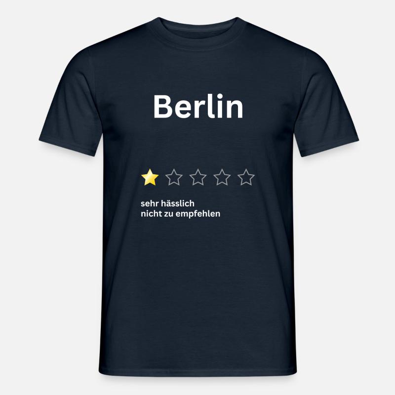 Berlin 1star - Männer T-Shirt - Navy