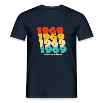 1969: Limited Edition - 55th Anniversary - Men's T-Shirt - navy - Front - AI Model Male 178 light (178cm)