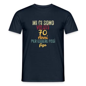 It Took Me 70 Years to Be So Cool - Men's T-Shirt - navy - Front - AI Model Male 178 light (178cm)