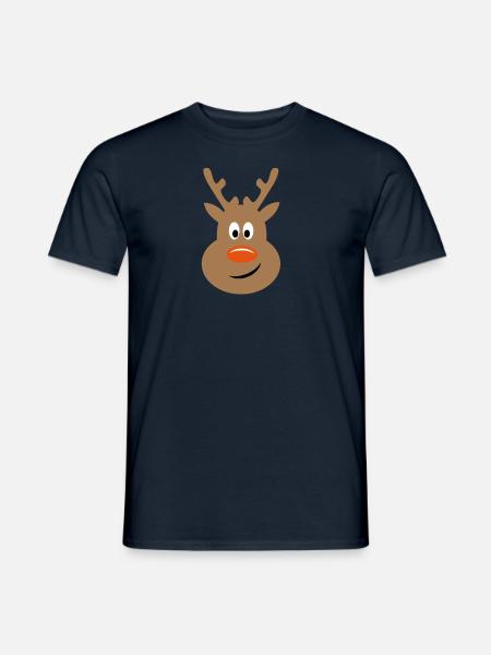 Rentier - Männer T-Shirt - Navy