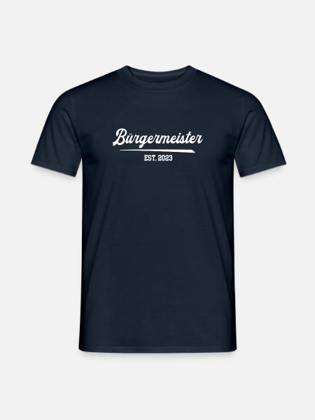 Bürgermeister 2023 Regiernder Buergermeister Wahl - Männer T-Shirt - Navy