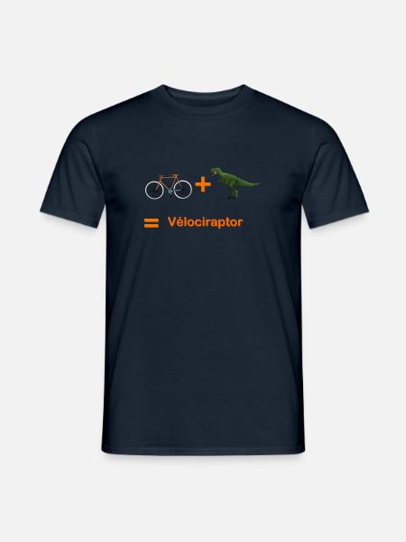 Velociraptor - Men's T-Shirt - navy