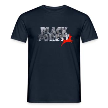 Black Forest - Men's T-Shirt - navy - Front - AI Model Male 178 light (178cm)