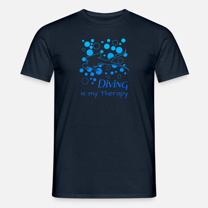Diving Scuba Diving Tauchen - Männer T-Shirt - Navy