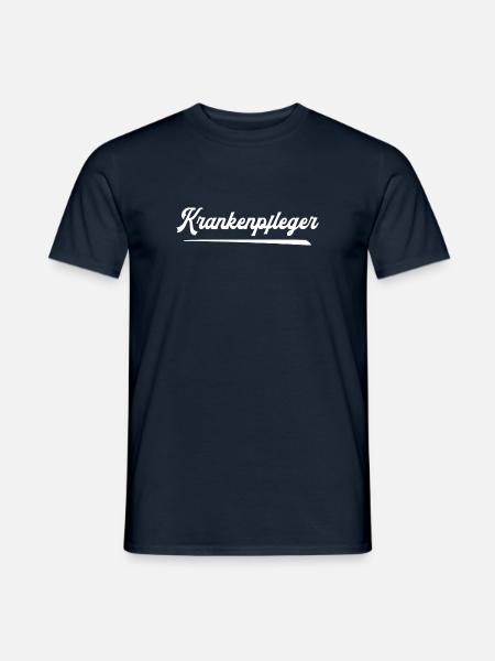 Krankenpfleger Pfleger Krankenpflege Pflegehelfer - Männer T-Shirt - Navy