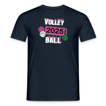 Volleyball 2025 Volleyballerin Volleyballspielerin - Männer T-Shirt - Navy - Vorne - AI Model Male 178 light (178cm)