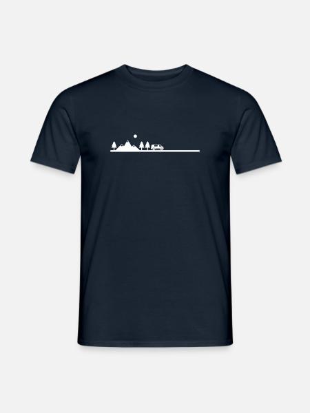 Van life landscape - Men's T-Shirt - navy