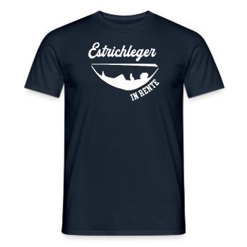 Estrichleger Rente Rentner Bodenleger Ruhestand - Männer T-Shirt - Navy - Vorne - AI Model Male 178 light (178cm)