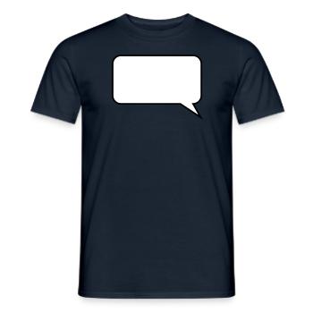 Balloon / / cartoon / / saying / / do statement - Men's T-Shirt - navy - Front - AI Model Male 178 light (178cm)