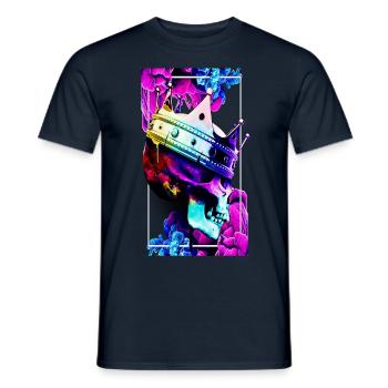 Schädel - Männer T-Shirt - Navy - Vorne - AI Model Male 178 light (178cm)