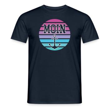 Moin Anker - Männer T-Shirt - Navy - Vorne - AI Model Male 178 light (178cm)