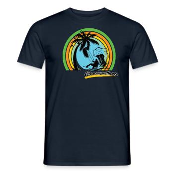 Kitesurfing Kite Kitesurfer Water Sports - Men's T-Shirt - navy - Front - AI Model Male 178 light (178cm)
