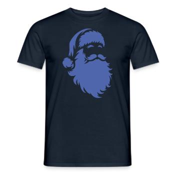 Silhouette du Père Noël : la magie de Noël - T-shirt homme - marine - Devant - AI Model Male 178 light (178cm)