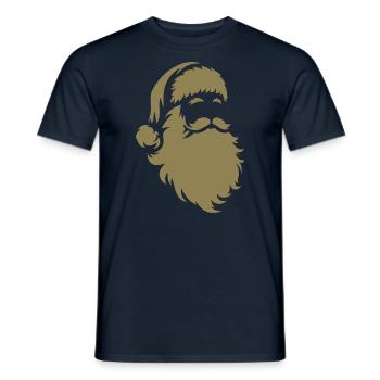Silhouette du Père Noël : la magie de Noël - T-shirt homme - marine - Devant - AI Model Male 178 light (178cm)