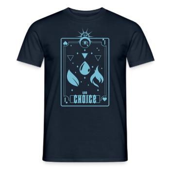 The Choice Blau - Männer T-Shirt - Navy - Vorne - AI Model Male 178 light (178cm)