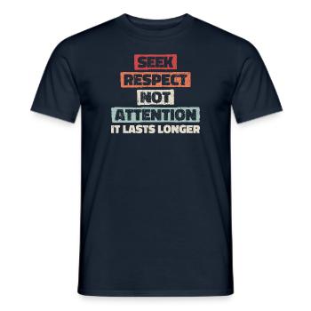 Loyauté, respect, amitié - motivation - T-shirt homme - marine - Devant - AI Model Male 178 light (178cm)