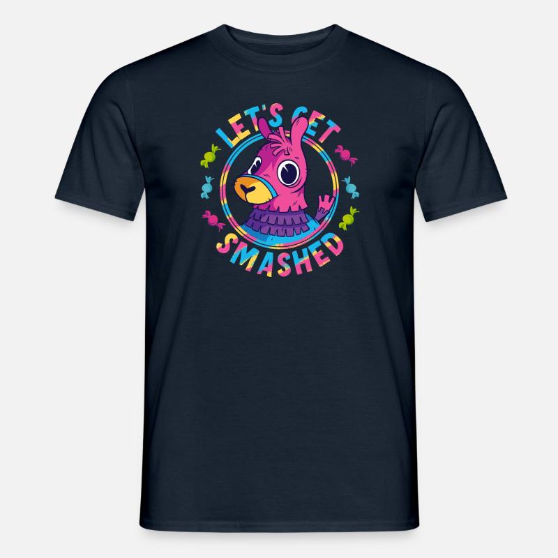 Let's Get Smashed Pinata - Männer T-Shirt - Navy