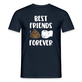 Best Friends Forever Funny Saying Gift - T-shirt homme - marine - Devant - AI Model Male 178 light (178cm)