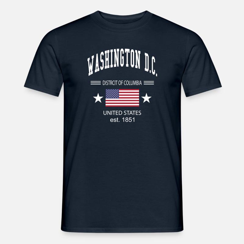 Washington DC - Männer T-Shirt - Navy